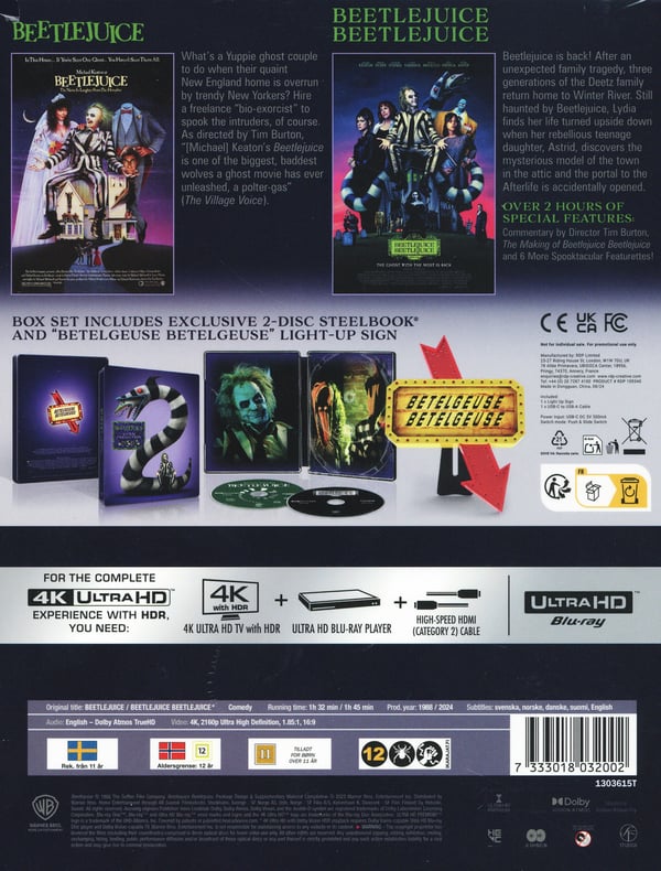 Beetlejuice - 2-film samling / Lightbox (2 4K UHD / Limited)