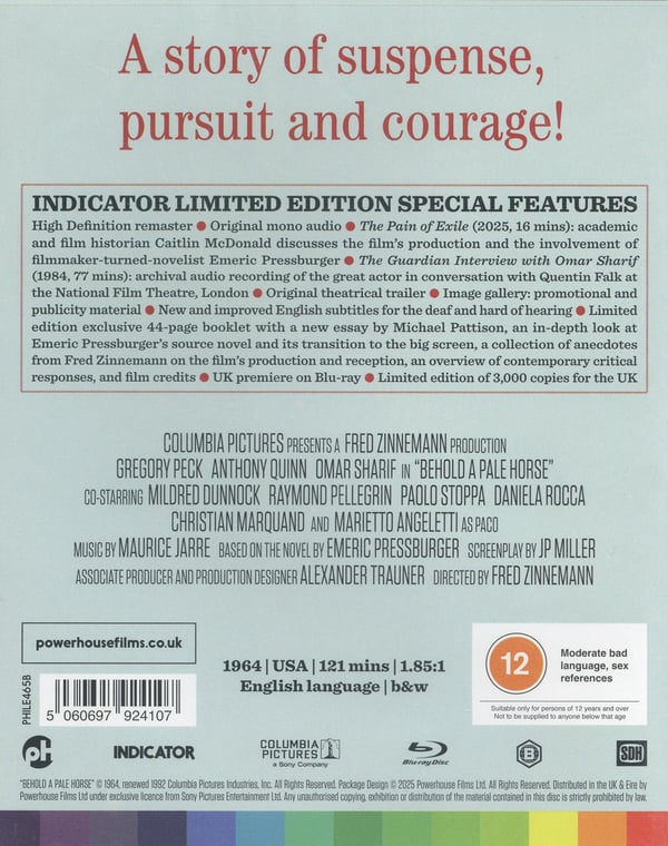Vedergällningen / Behold a Pale Horse (Blu-ray)