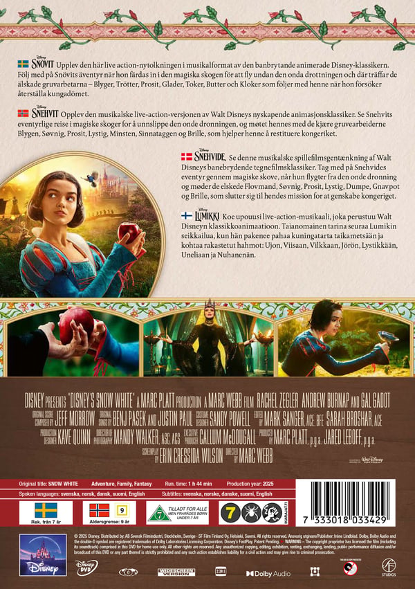 Snövit (2025) / Snow White (DVD)