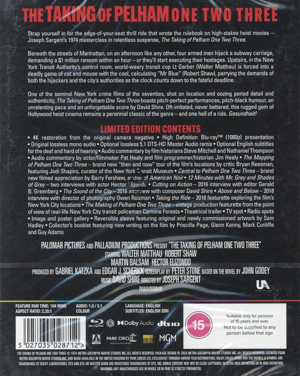 Pelham 1-2-3 kapret (Blu-ray / Limited)