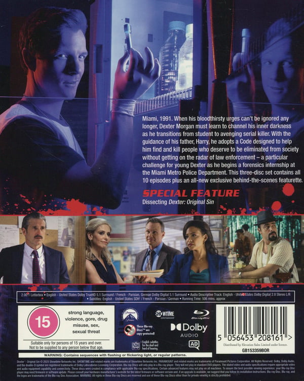 Dexter: Original Sin - Säsong 1 (3 Blu-ray)