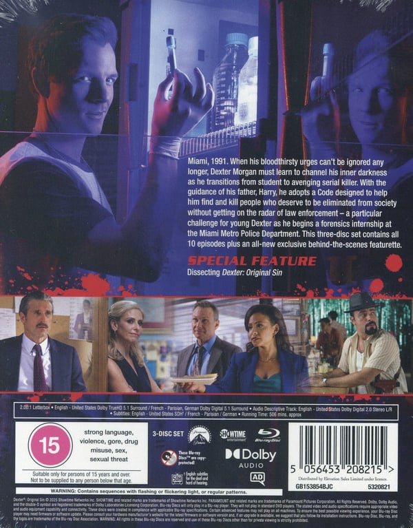 Dexter: Original Sin - Sæson 1 (3 Blu-ray / Limited Steelbook)