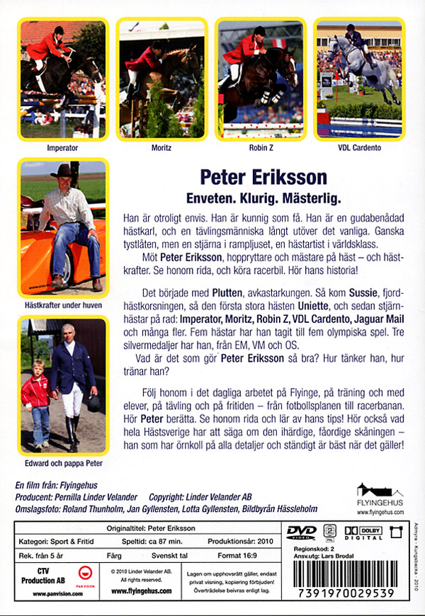 Peter Eriksson / Hästdokumentär (DVD)