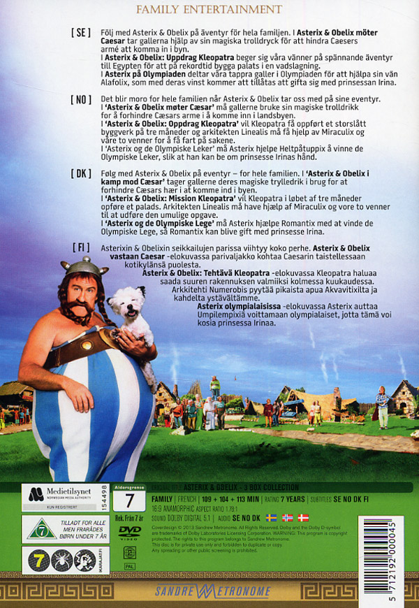 Asterix & Obelix: 3 Movie Collection (3 DVD)