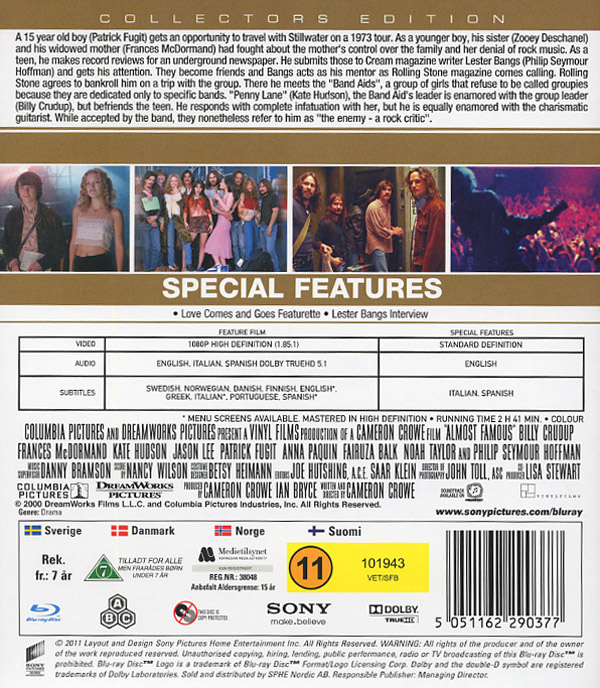 Almost Famous (Blu-ray)