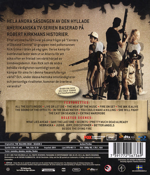 The walking dead / Säsong 2 (4 Blu-ray)