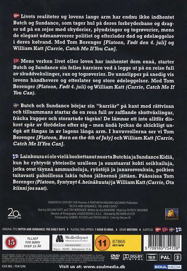 Butch og Sundance - De tidlige år (DVD)