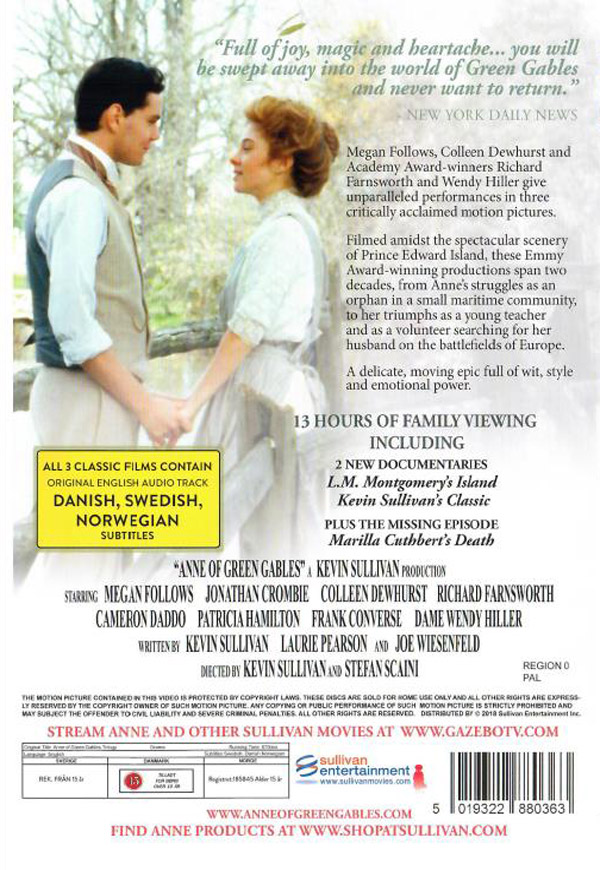 Anna ystävämme: Trilogia / Anne of Green Gables: Trilogy (4 DVD)