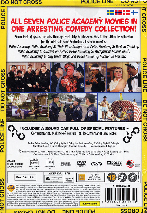 Poliisiopisto: Kokoelma / Police Academy 1-7 (7 DVD)