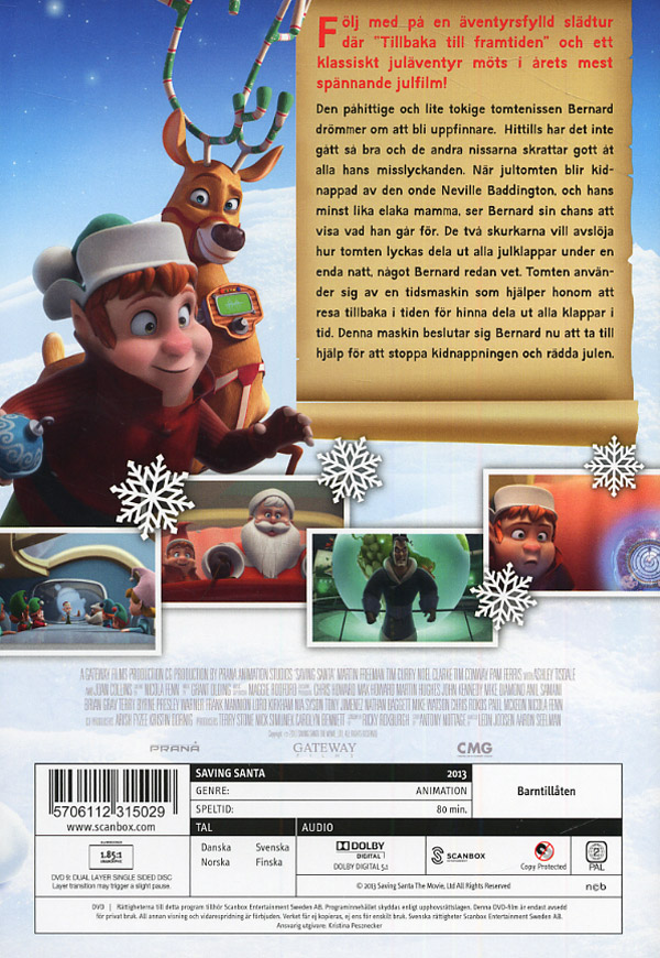 Uppdrag: Rädda jultomten / Saving Santa (DVD)