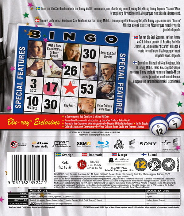 Better Call Saul / Säsong 1 (3 Blu-ray)