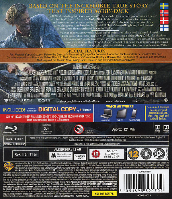 In the Heart of the Sea (Blu-ray)