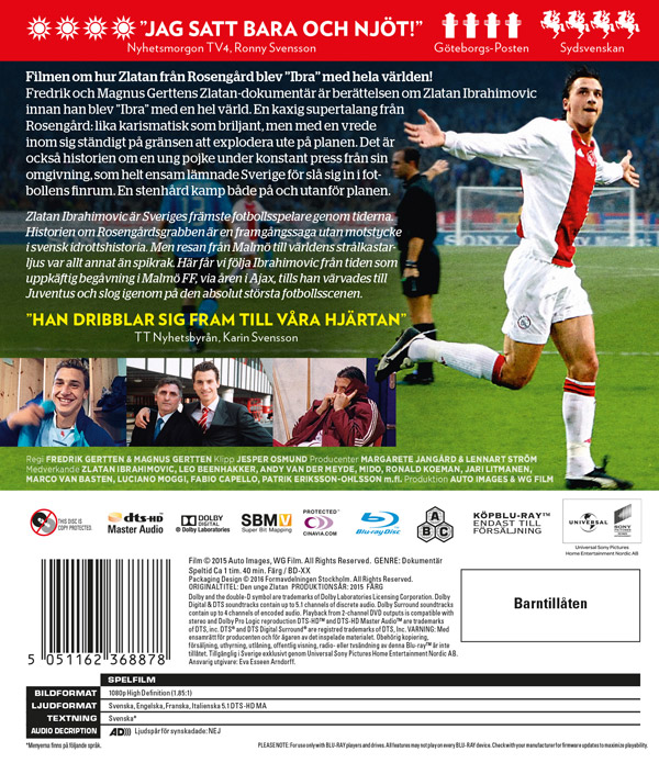 Den unge Zlatan (Blu-ray)