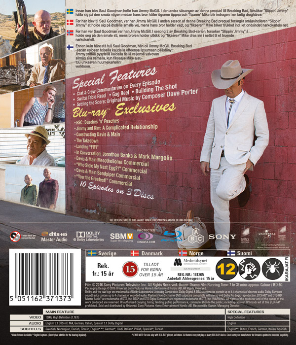 Better Call Saul / Kausi 2 (3 Blu-ray)