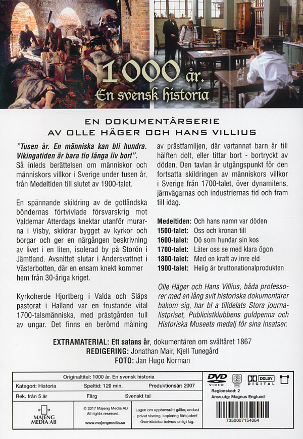 1000 år - En svensk historie (DVD)