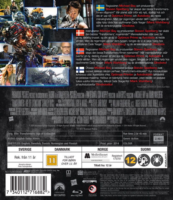 Transformers 4 - Nyrelease (Blu-ray)