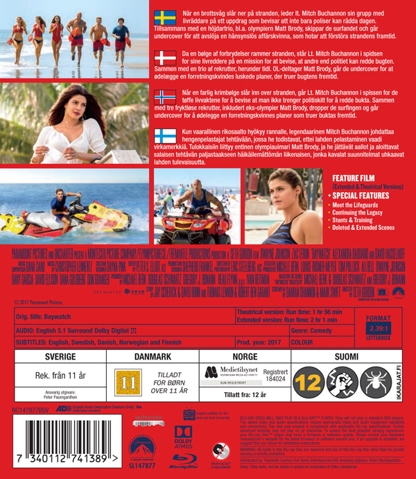 Baywatch (Blu-ray / Extended Cut)