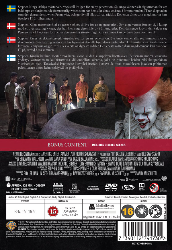 Det (2017) / Stephen Kings It (DVD)