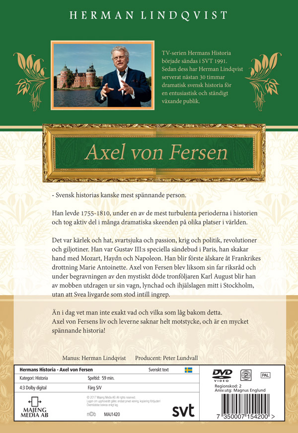 Hermans historie - Axel von Fersen (DVD)