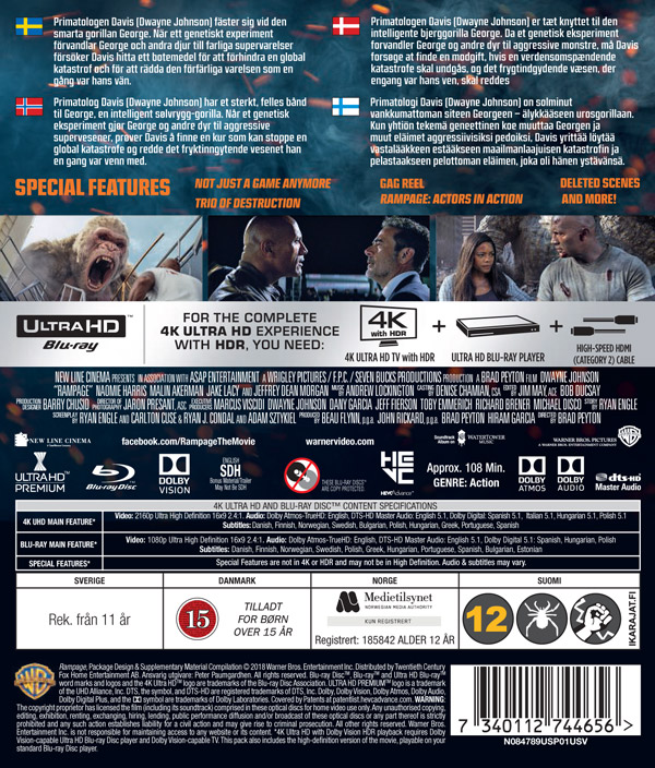 Rampage (4K UHD + Blu-ray)
