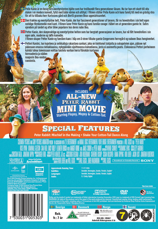 Pelle Kanin 1 / Peter Rabbit (DVD)