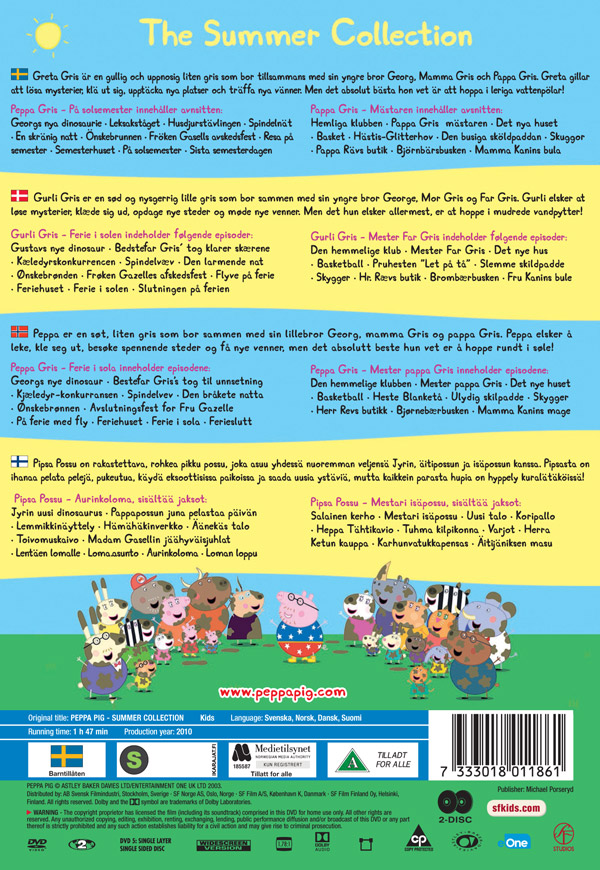 Gurli Gris / Sommersamling / Peppa Pig (DVD)