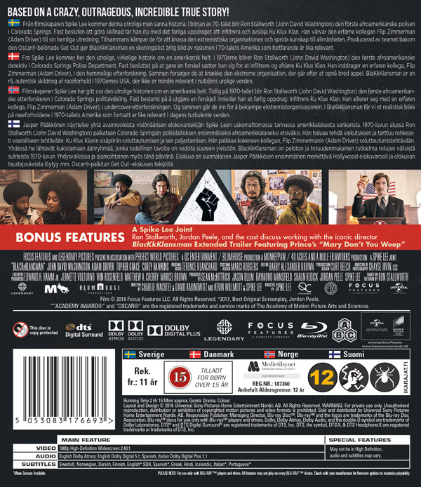 BlacKkKlansman (Blu-ray)