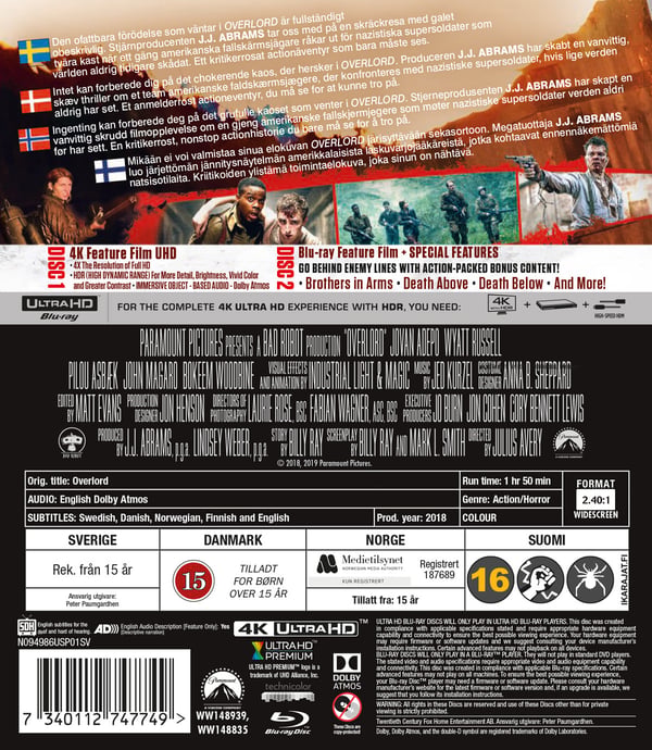 Overlord (4K UHD + Blu-ray)