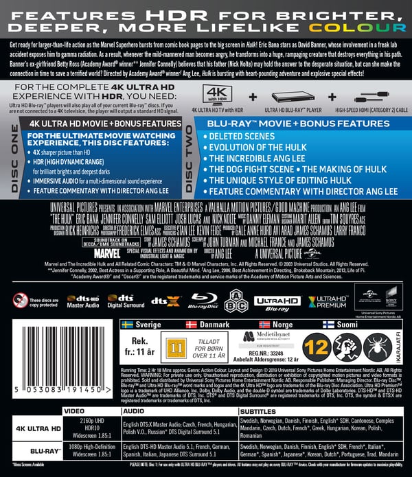 Hulk (4K UHD + Blu-ray)