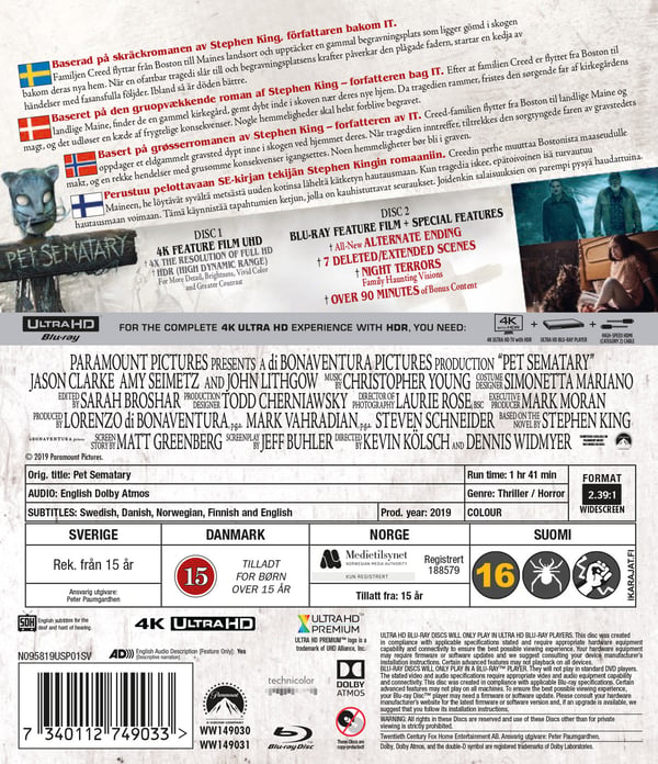 Dyrekirkegården 2019 (4K UHD + Blu-ray)