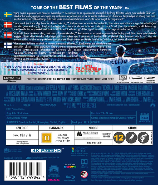 Rocketman (4K UHD + Blu-ray)