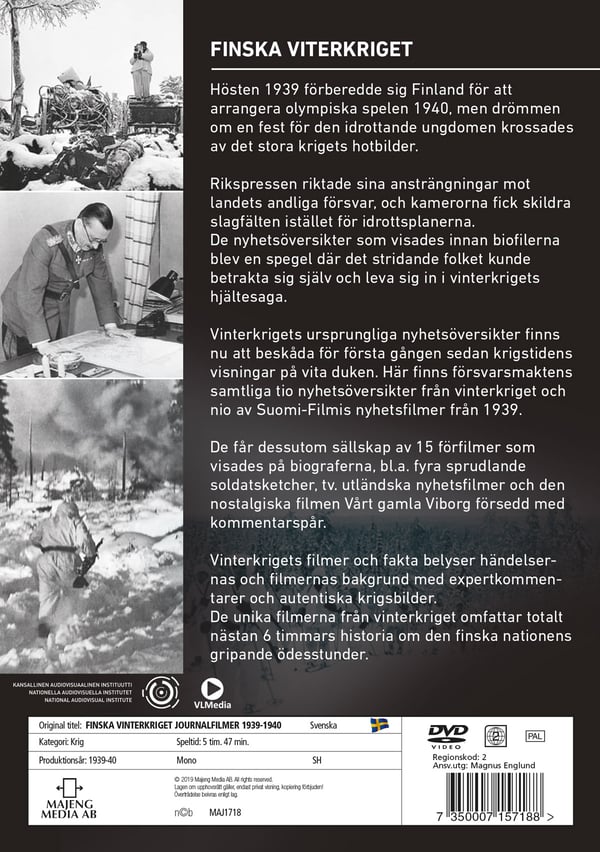 Den Finske Vinterkrig / Journalfilm (DVD)
