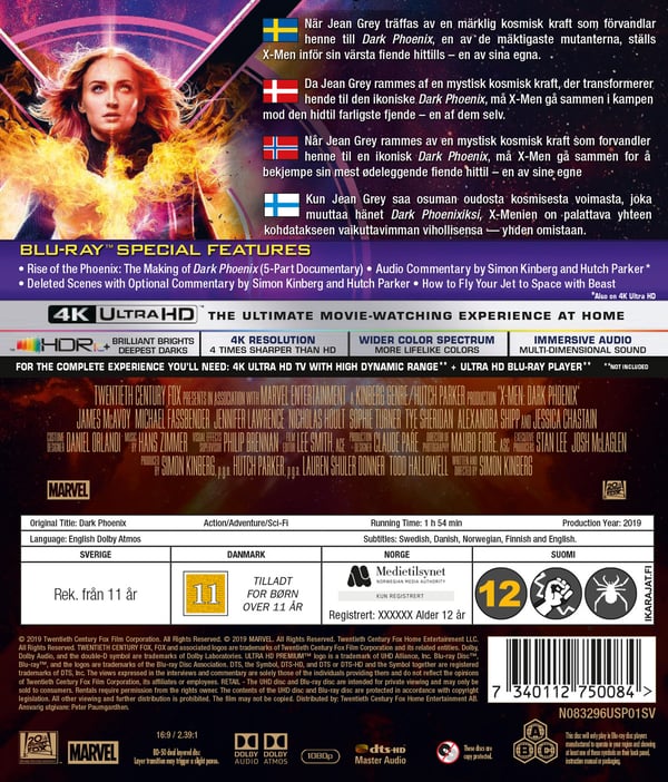 X-Men - Dark Phoenix (4K UHD + Blu-ray)