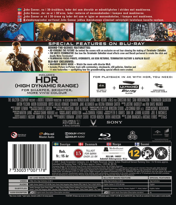 Terminator Salvation / Terminator 4 (4K UHD + Blu-ray)