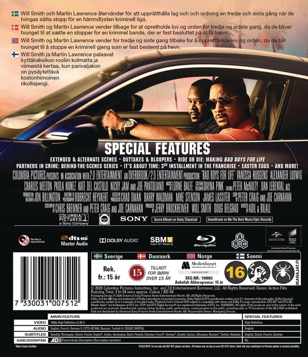 Bad Boys 3: Bad Boys For Life (Blu-ray)