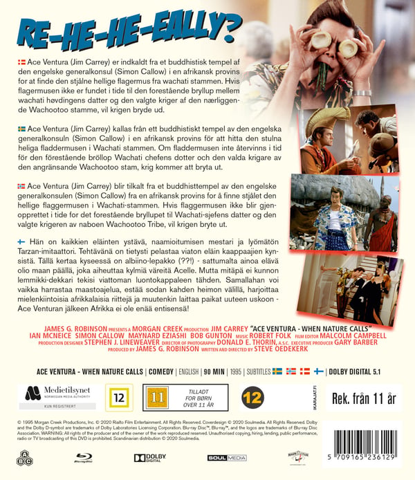 Den galopperende detektiv 2 / Ace Ventura - Pet detective / When nature calls (Blu-ray)