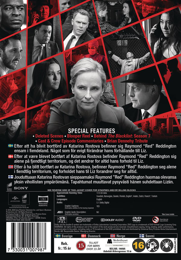 Blacklist / Säsong 7 (6 DVD)