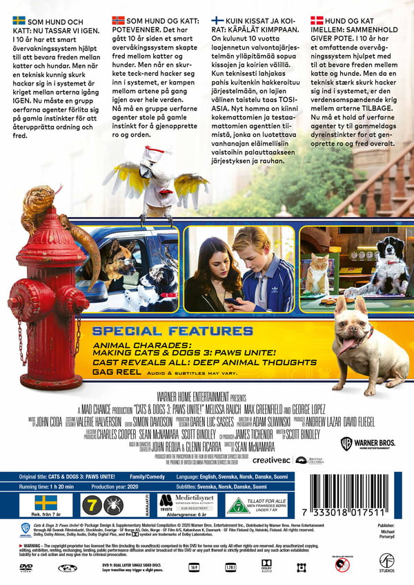 Cats & Dogs 3/Paws Unite! / Cats & dogs - paws unite! (DVD)