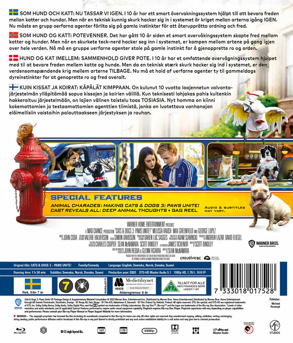 Cats & Dogs 3 / Paws Unite! (Blu-ray)