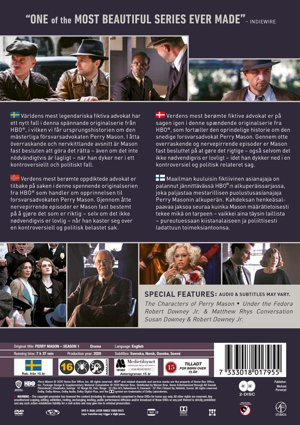 Perry Mason / Säsong 1 (2 DVD)