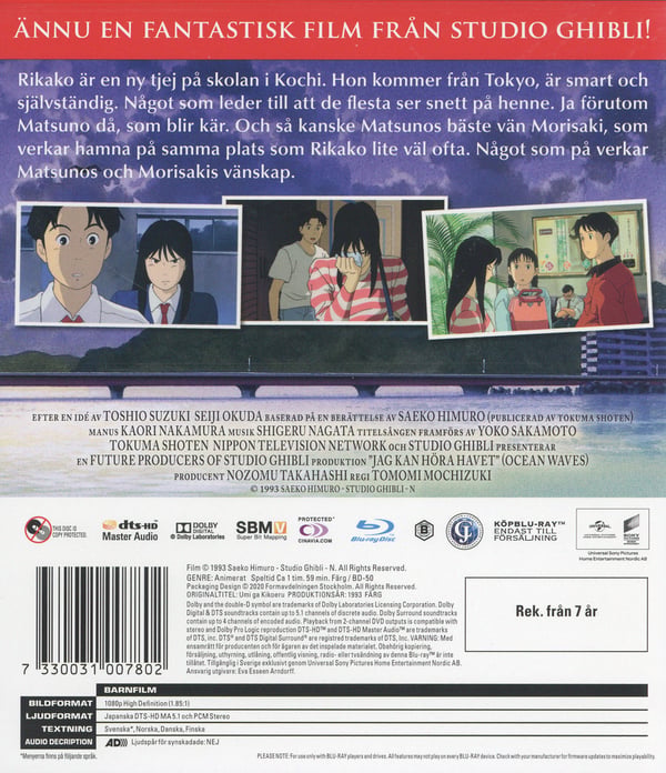 Jeg kan høre havet / Ocean Waves (Blu-ray)
