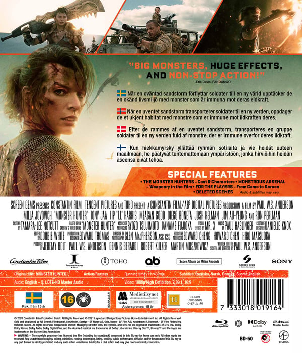 Monster Hunter (Blu-ray)