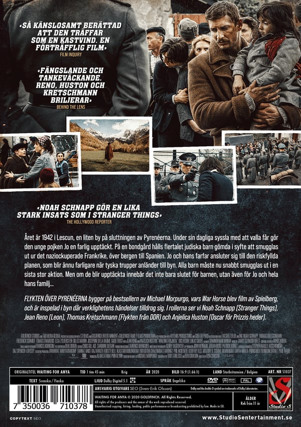 Flugten over Pyrenæerne / Waiting for Anya (DVD)