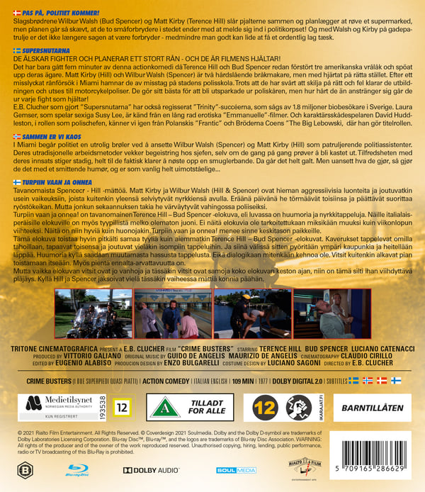 Hill/Spencer: Supersnutarna / Crime Busters (Blu-ray)