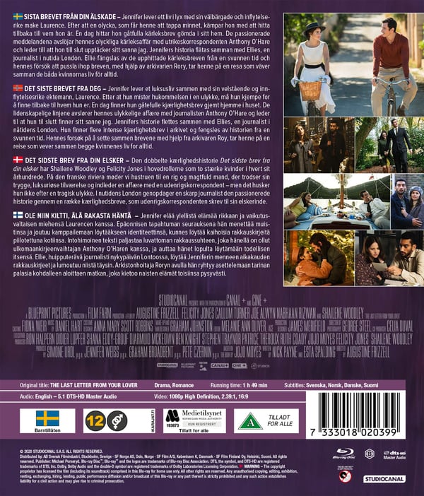 Viimeinen kirje rakkaaltasi (Blu-ray)