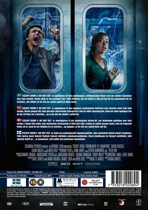 Escape room 2 / Escape room 2 - No way out (DVD)