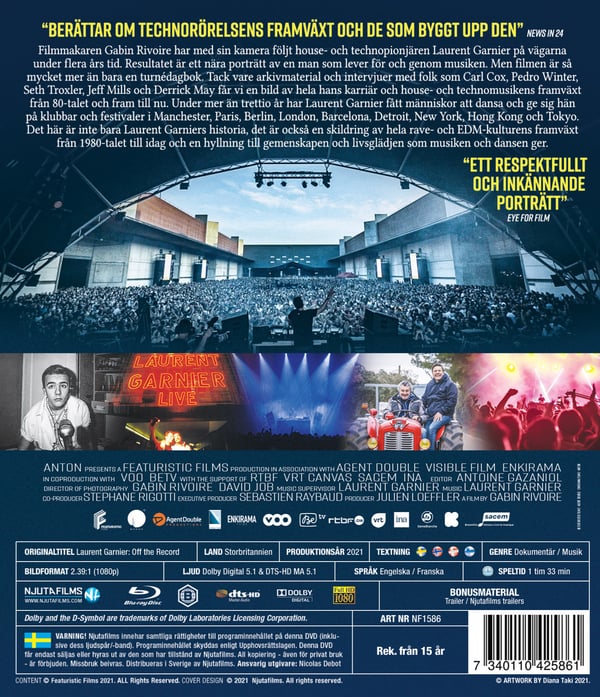 Laurent Garnier - Off the record (Blu-ray)