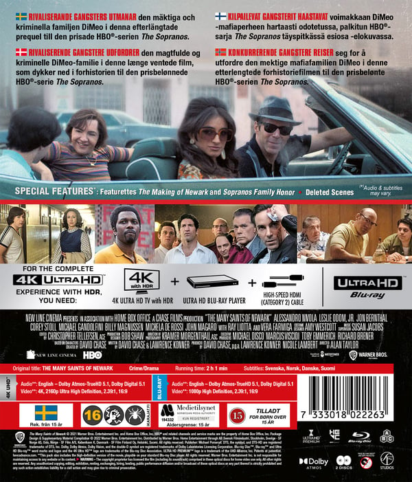 The many saints of Newark - A Sopranos story (4K UHD + Blu-ray)