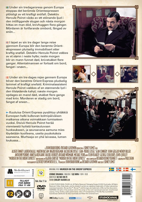 Murha Orient-expressissä (1974) / Murder on the Orient express (DVD)