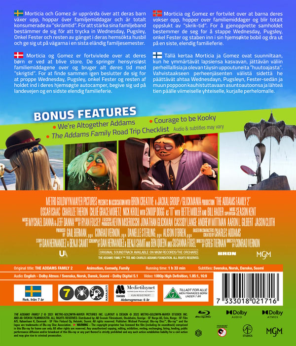 Familjen Addams 2 / The Addams family 2 (Blu-ray)